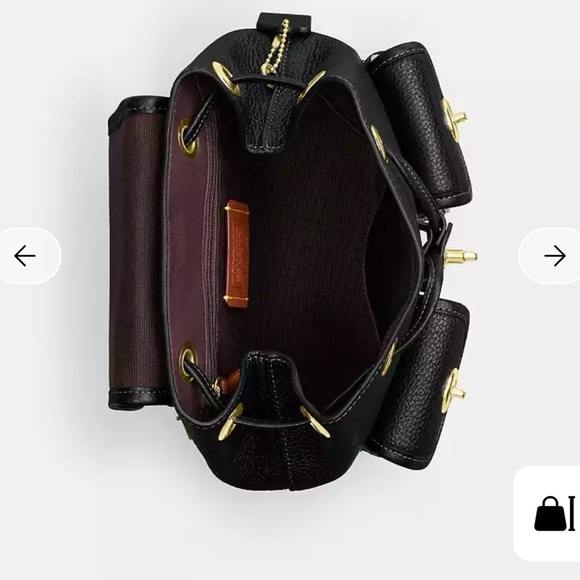 Coach Hadley Black Mini Backpack - Picture 5 of 10